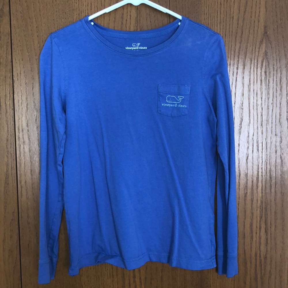 WMNS Vineyard Vines Blue Long-sleeve Tee